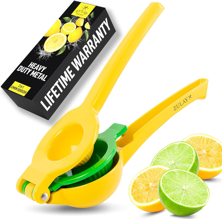 Zulay 2-in-1 lemon and lime metal citrus squeezer Zulay 2-in-1 lemon and lime metal citrus squeezer