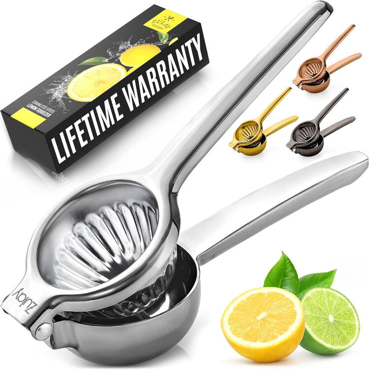 Zulay stainless steel lemon and lime citrus squeezer Zulay stainless steel lemon and lime citrus squeezer